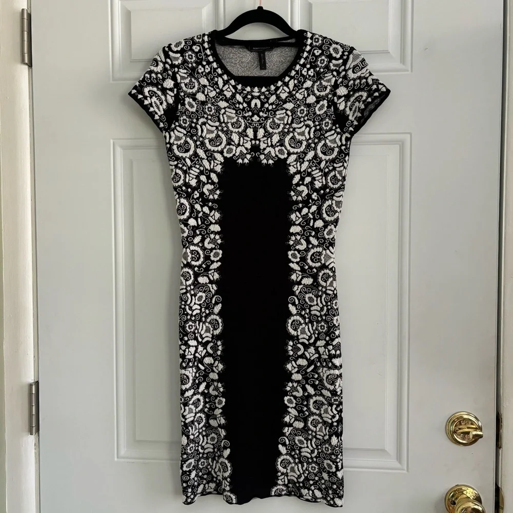 BCBG MaxAzria Fabiana Jackquard Dress, Size Small - Picture 3 of 10